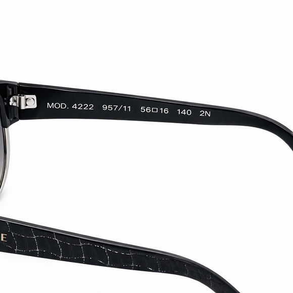 Versace MOD 4222 Cat Eye Sunglasses Black Croc NWOT w Case COA Italy?? main image 10